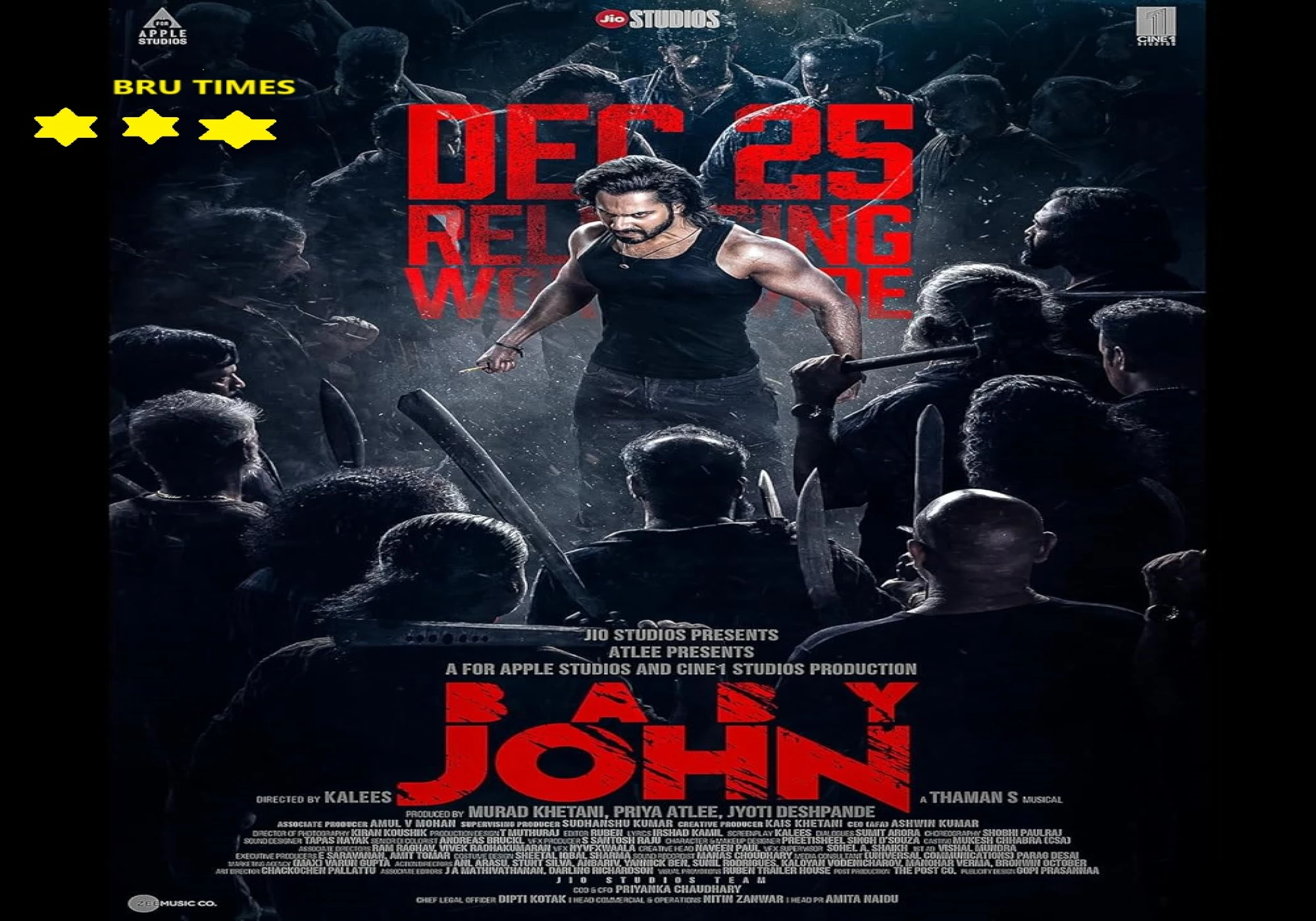 Varun Dhawan’s Action-Packed ‘Baby John’ Delivers Thrills in a Chaotic Narrative